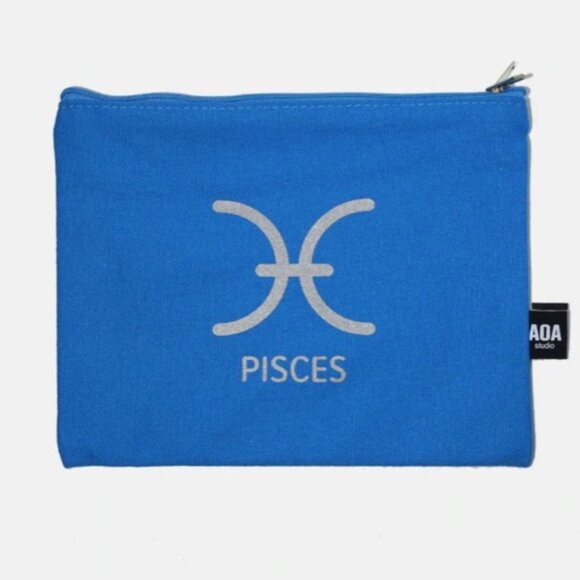 Zodiac Pisces Makeup Bag Canvas - Picture 1 of 2
